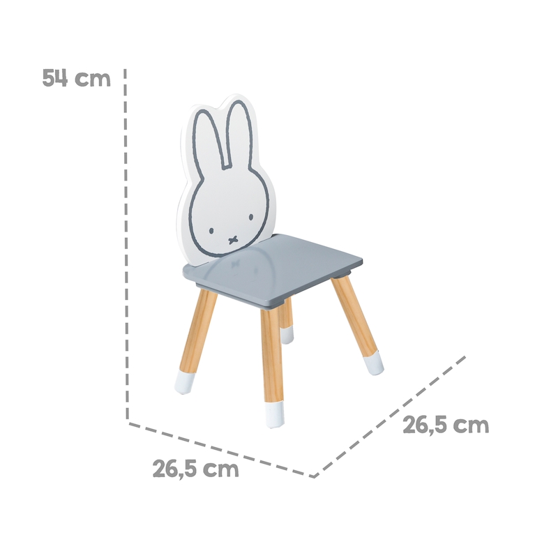 Комплект детской мебели Miffy: стол + 2 стульчика, серый/белый/натуральный. Фото №6 Комплект детской мебели Miffy: стол + 2 стульчика, серый/белый/натуральный. Фото №6