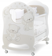 Детская кровать Italbaby Jolie Oblo, белый/шоколад Детская кровать Italbaby Jolie Oblo, белый/шоколад