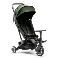 Трехколесный складной велосипед-коляска SmarTrike Traveler, Лесная зелень