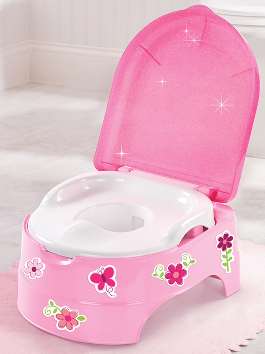 Горшок-подножка (2 в 1) My Fun Potty, розовый. Фото №1