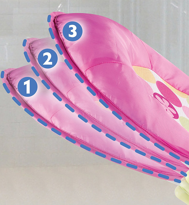 Лежак с подголовником для купания Deluxe Baby Bather, розовый. Фото №1 Лежак с подголовником для купания Deluxe Baby Bather, розовый. Фото №1