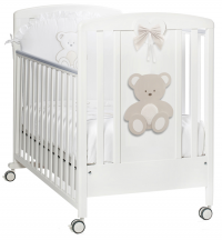 Детская кровать Italbaby Peluche, белый/крем