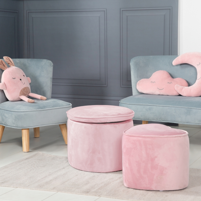Детский велюровый овальный пуфик Lil Sofa. Фото №4 Детский велюровый овальный пуфик Lil Sofa. Фото №4