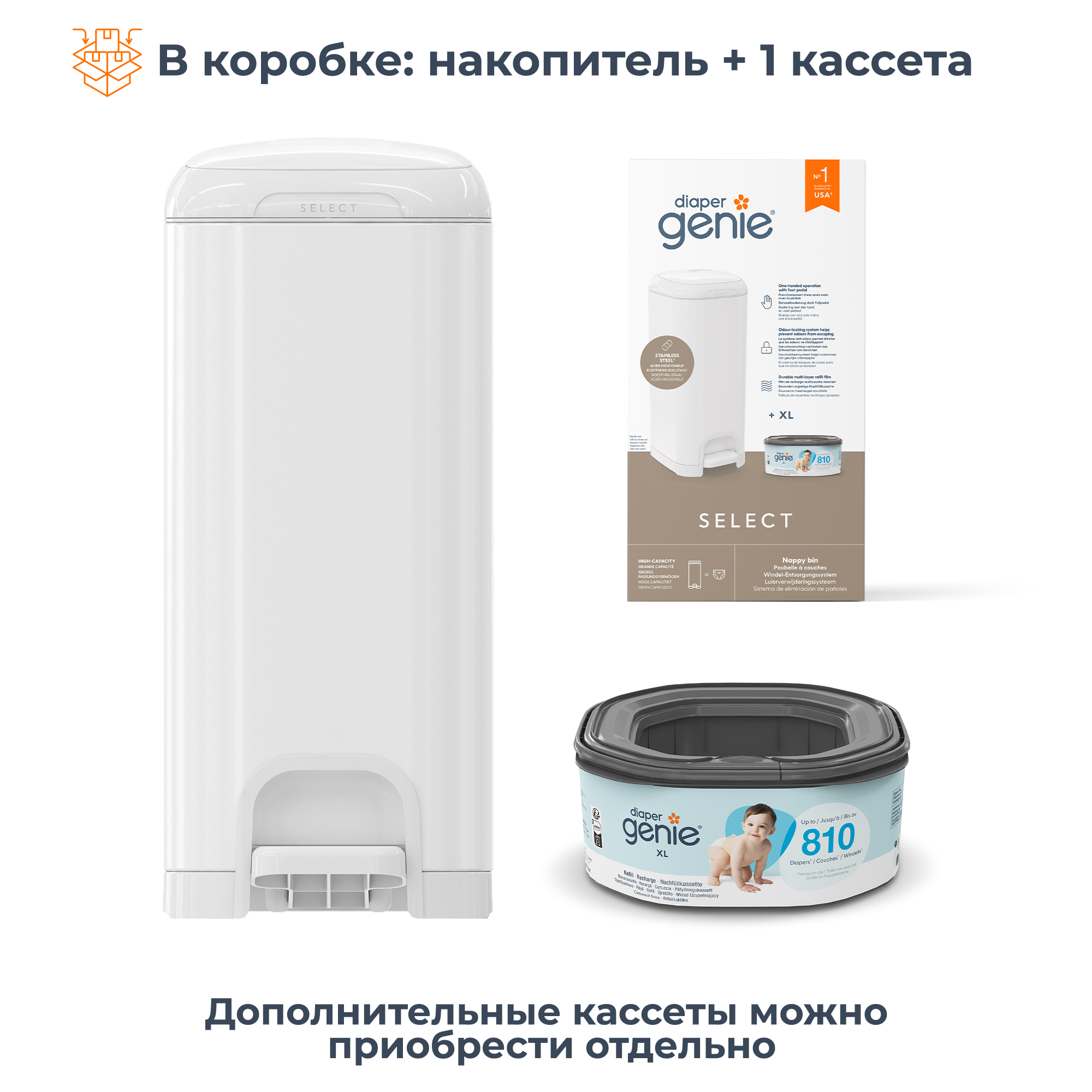 Накопитель для подгузников Diaper Genie Select. Фото №15 Накопитель для подгузников Diaper Genie Select. Фото №15