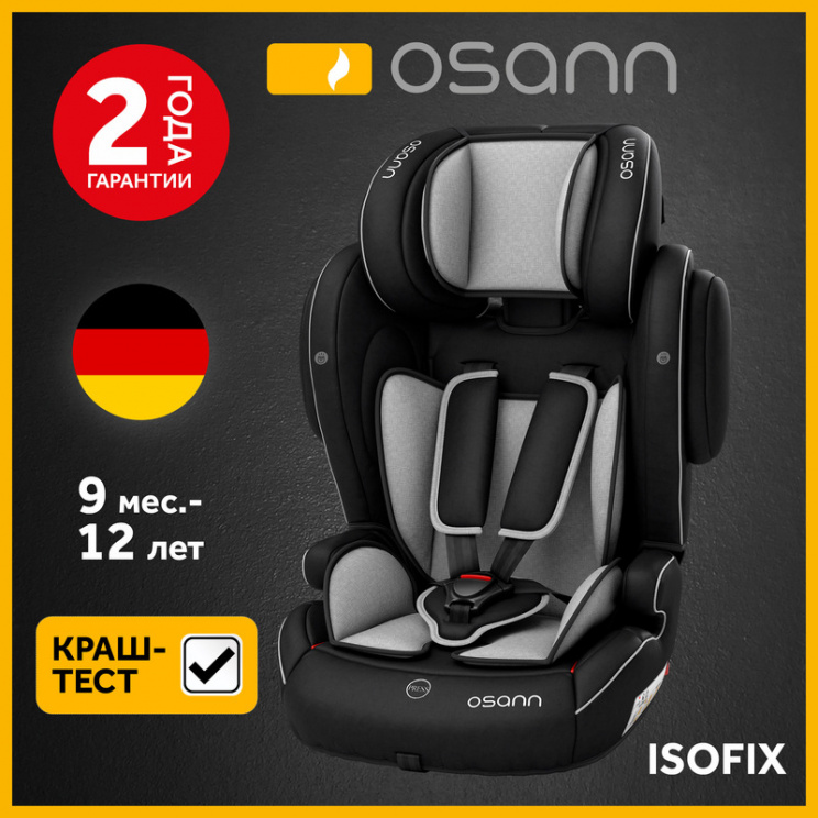 Детское автокресло FLUX ISOFIX Grey Melange. Фото №1 Детское автокресло FLUX ISOFIX Grey Melange. Фото №1