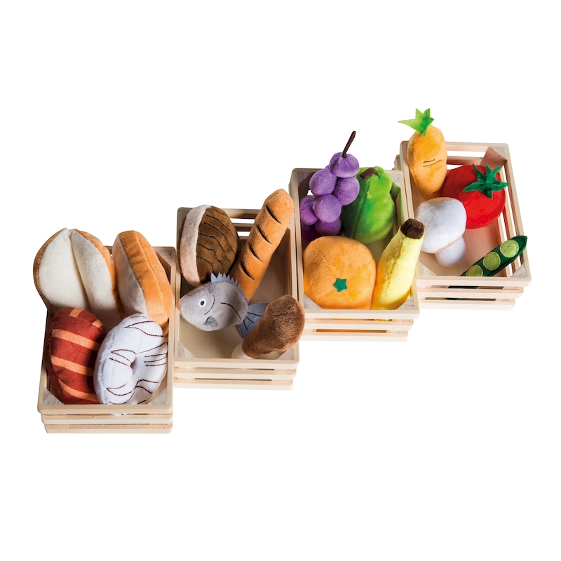 Игровой набор плюшевых продуктов для детского магазина/кухни. Фото №2 Игровой набор плюшевых продуктов для детского магазина/кухни. Фото №2