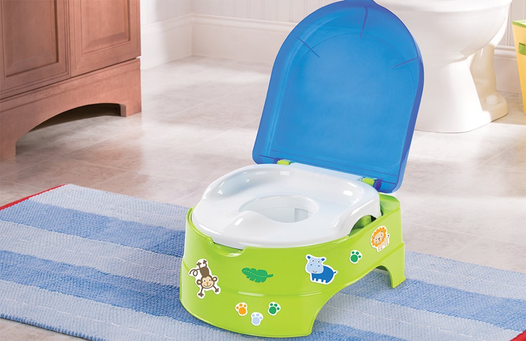 Горшок-подножка (2 в 1) My Fun Potty, салатово-голубой. Фото №1 Горшок-подножка (2 в 1) My Fun Potty, салатово-голубой. Фото №1