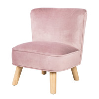 Детское велюровое кресло ROBA Lil Sofa, розовый Детское велюровое кресло ROBA Lil Sofa, розовый