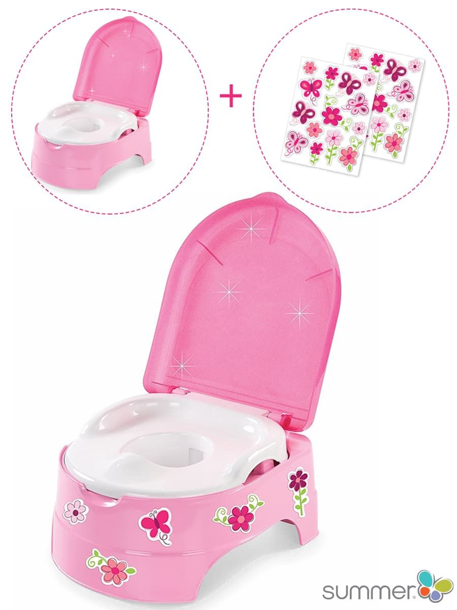 Горшок-подножка (2 в 1) My Fun Potty,  розовый_DIS1. Фото №1