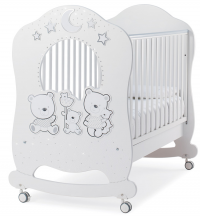 Детская кровать Italbaby Happy Family Oblo, белый Детская кровать Italbaby Happy Family Oblo, белый