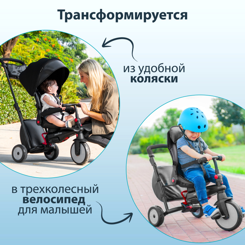 Трехколесный складной велосипед SmarTrike STR7 Urban, Black . Фото №3 Трехколесный складной велосипед SmarTrike STR7 Urban, Black . Фото №3