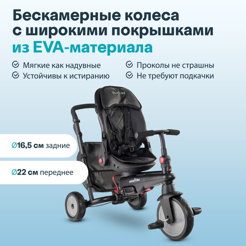 Трехколесный складной велосипед SmarTrike STR7 Urban, Black . Фото №13 Трехколесный складной велосипед SmarTrike STR7 Urban, Black . Фото №13