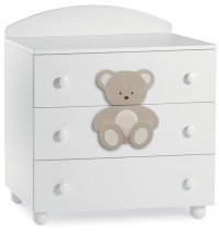 Комод большой Italbaby Peluche, белый/крем Комод большой Italbaby Peluche, белый/крем
