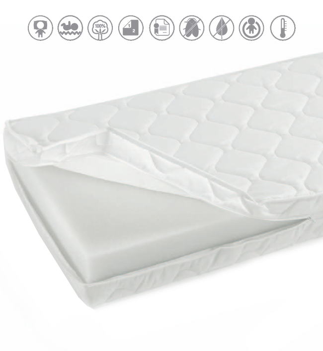Матрас Babyterm Comfort 60х125, белый. Фото №2
