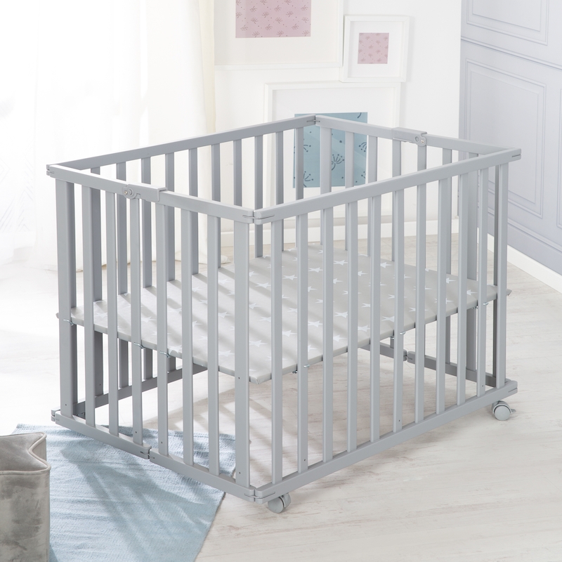 Детский складной манеж 74 х 100 Foldable playpen, серый. Фото №3 Детский складной манеж 74 х 100 Foldable playpen, серый. Фото №3