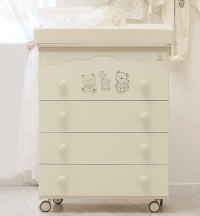 Комод пеленальный Italbaby Happy Family (4 ящика), крем Комод пеленальный Italbaby Happy Family (4 ящика), крем