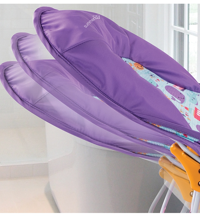 Лежак с подголовником для купания Deluxe Baby Bather, киты/розовый. Фото №1 Лежак с подголовником для купания Deluxe Baby Bather, киты/розовый. Фото №1