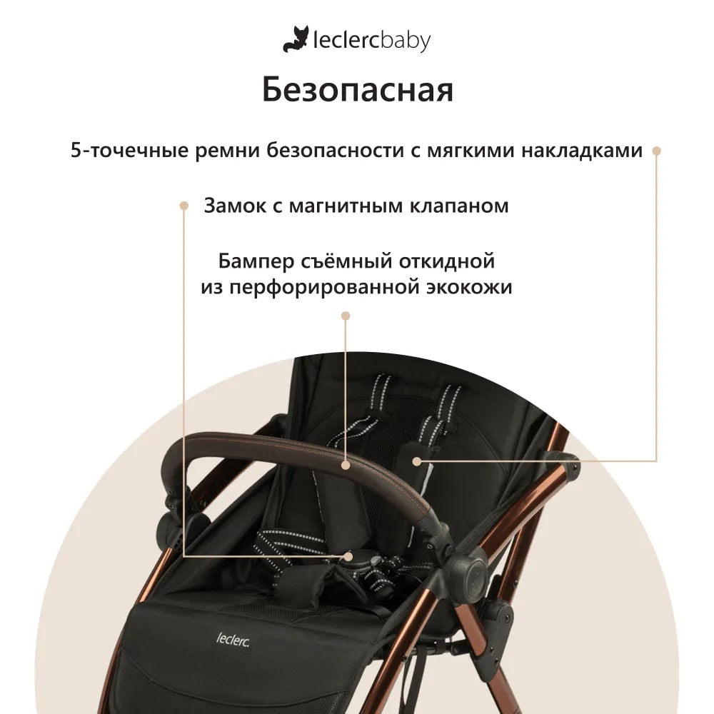 Прогулочная коляска Leclerc baby Influencer. Фото №11 Прогулочная коляска Leclerc baby Influencer. Фото №11