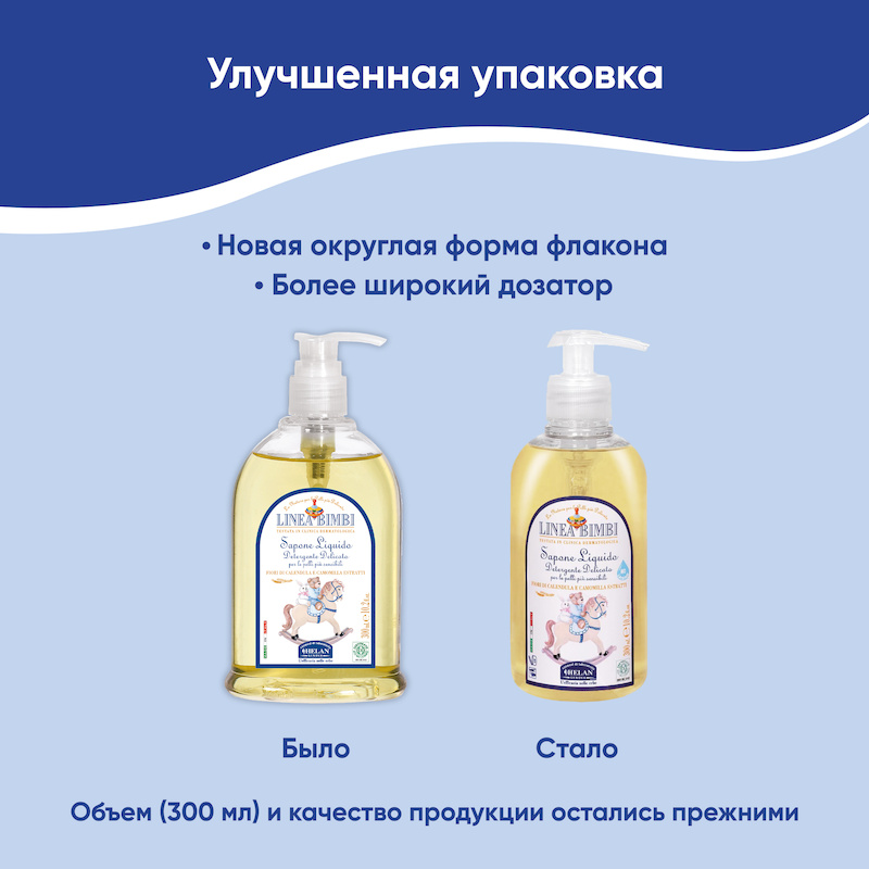Детское жидкое мыло (Linea Bimbi) - 300 мл. Фото №10 Детское жидкое мыло (Linea Bimbi) - 300 мл. Фото №10