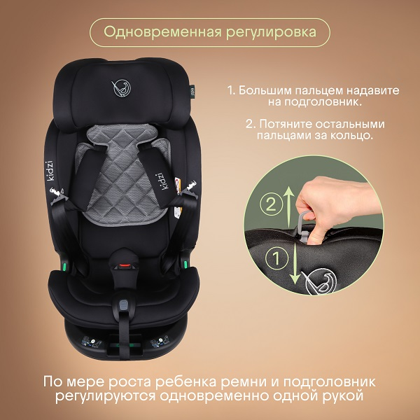 Детское автокресло SPIN PLUS 360 i-SIZE, серое_DIS. Фото №9 Детское автокресло SPIN PLUS 360 i-SIZE, серое_DIS. Фото №9