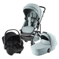 Комплект 3в1 коляска SMILE 5Z, Стиль | Бирюзовый+ автокресло BABY-SAFE CORE Космический чёрный Комплект 3в1 коляска SMILE 5Z, Стиль | Бирюзовый+ автокресло BABY-SAFE CORE Космический чёрный