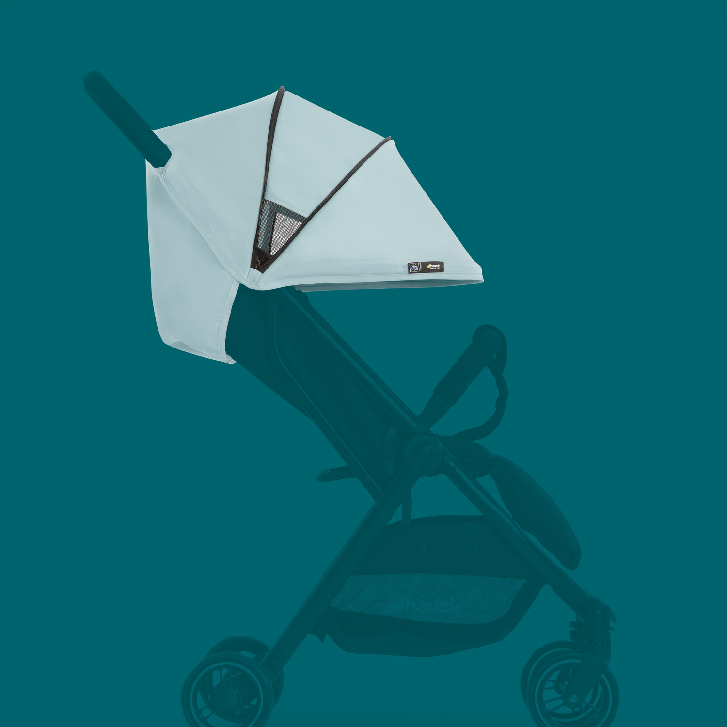 Капюшон сменный для коляски Hauck Swift X iceblue. Фото №1