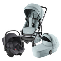 Комплект 3в1 коляска SMILE 5Z, Стиль | Бирюзовый + автокресло BABY-SAFE CORE Темно-серый Комплект 3в1 коляска SMILE 5Z, Стиль | Бирюзовый + автокресло BABY-SAFE CORE Темно-серый
