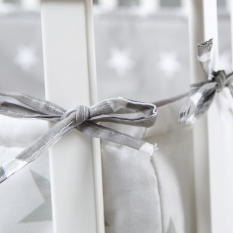 Детский квадратный манеж 100х100 с бампером Little stars, белый. Фото №4 Детский квадратный манеж 100х100 с бампером Little stars, белый. Фото №4