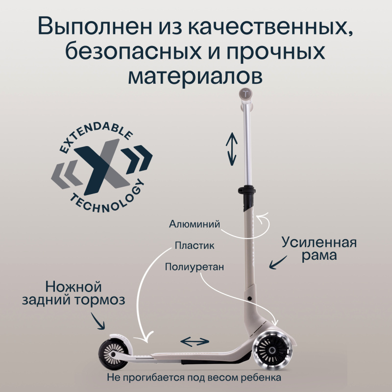 Растущий складной трехколесный самокат SmarTrike Xtend Mini+. Фото №6 Растущий складной трехколесный самокат SmarTrike Xtend Mini+. Фото №6