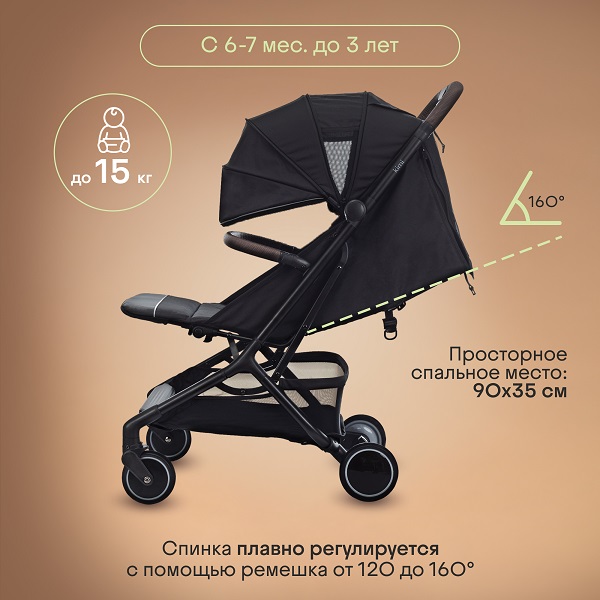 Детская прогулочная коляска KIDZI Kimi. Фото №2