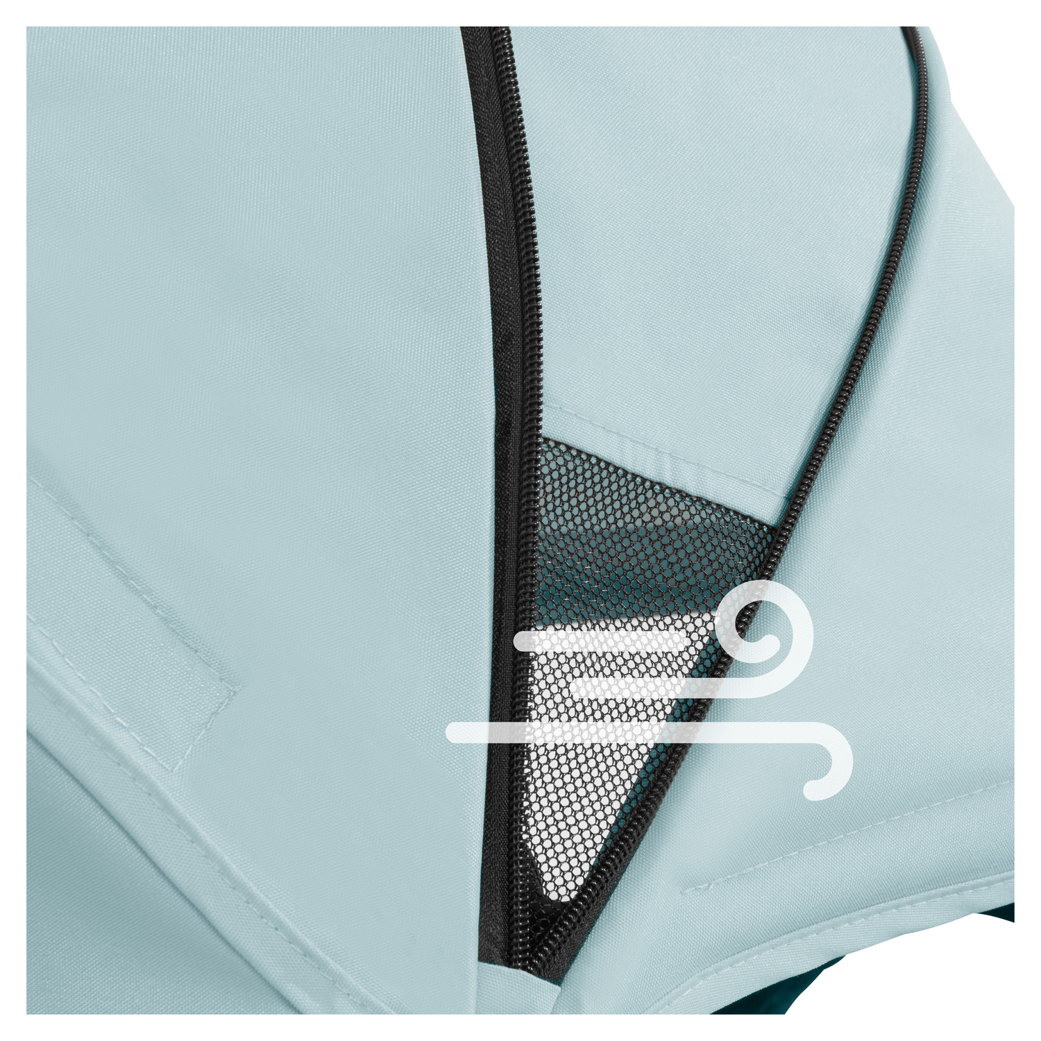 Капюшон сменный для коляски Hauck Swift X iceblue. Фото №3
