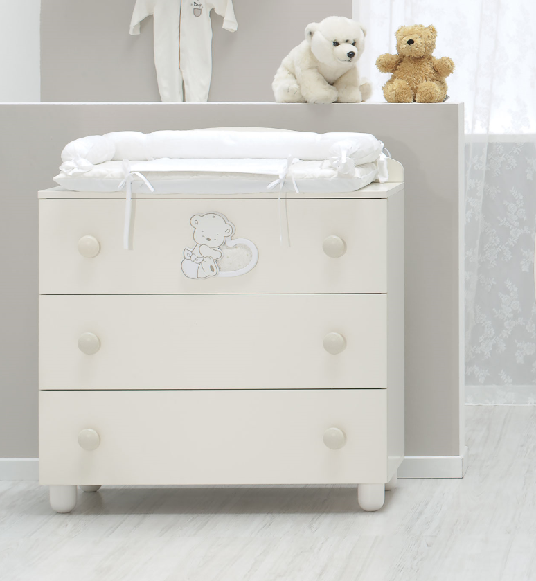 Комплект №6 Italbaby Love крем ( Кровать Love Oblo, большой комод, шкаф). Фото №3