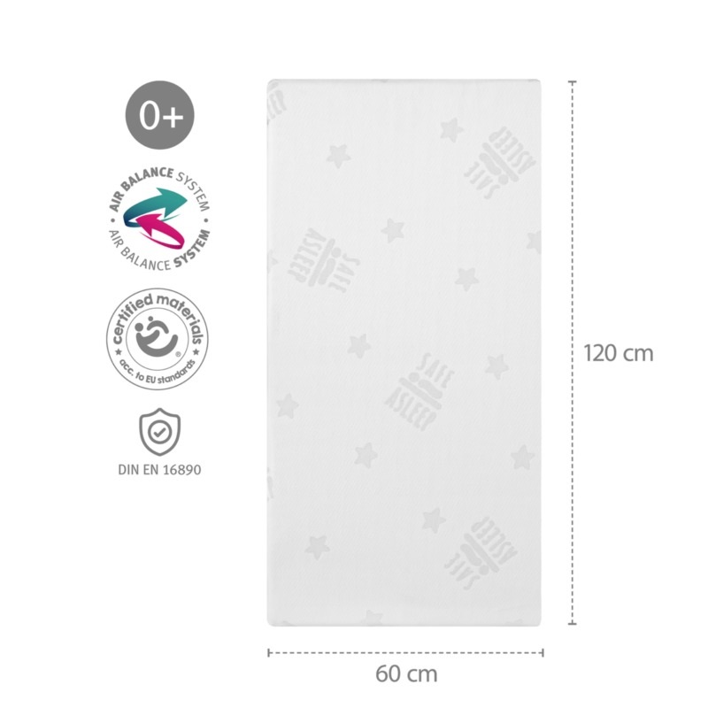 Матрас в детскую кровать 60x120, AIR BALANCE EASY safe asleep®. Фото №4
