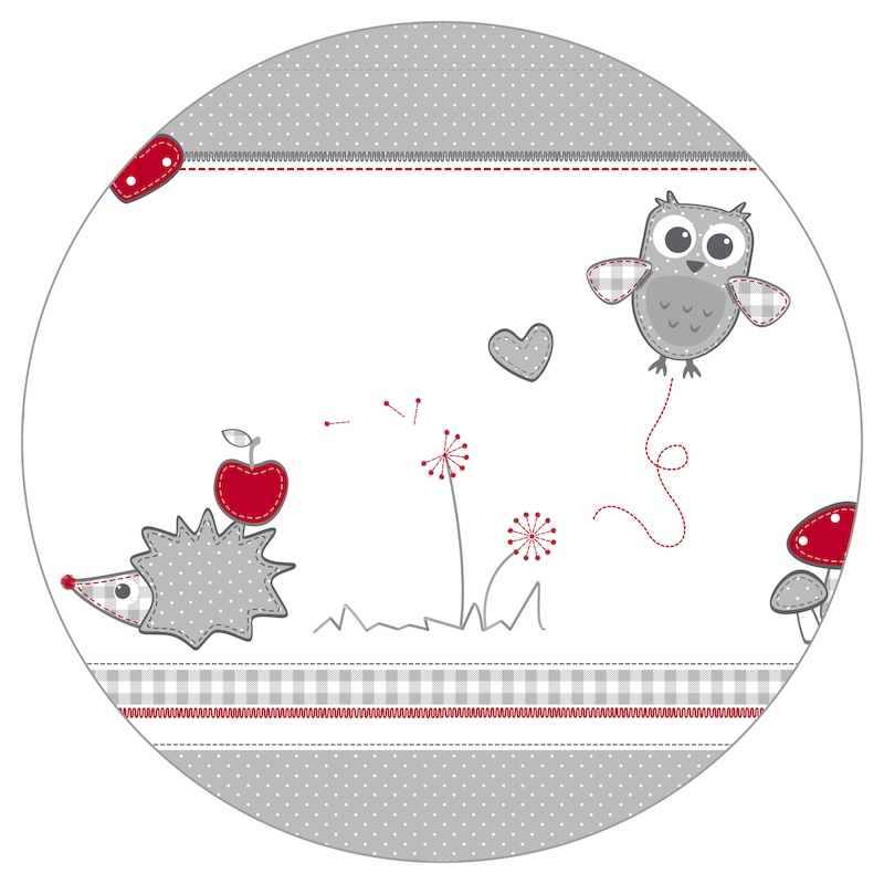 Детский шестиугольный манеж с бампером Adam & Owl, белый _DIS. Фото №2 Детский шестиугольный манеж с бампером Adam & Owl, белый _DIS. Фото №2