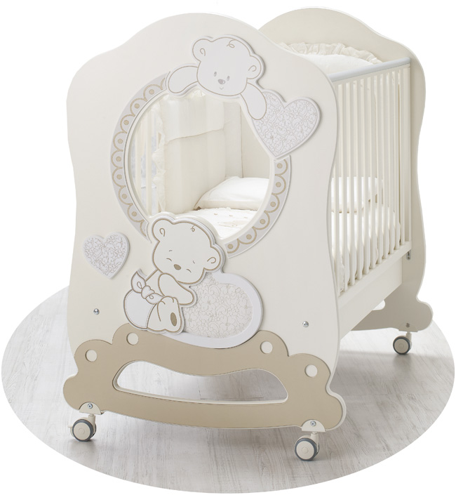 Комплект №6 Italbaby Love крем ( Кровать Love Oblo, большой комод, шкаф). Фото №1