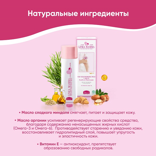 Масло для массажа и профилактики растяжек (Linea Mamma) - 200 мл.. Фото №5
