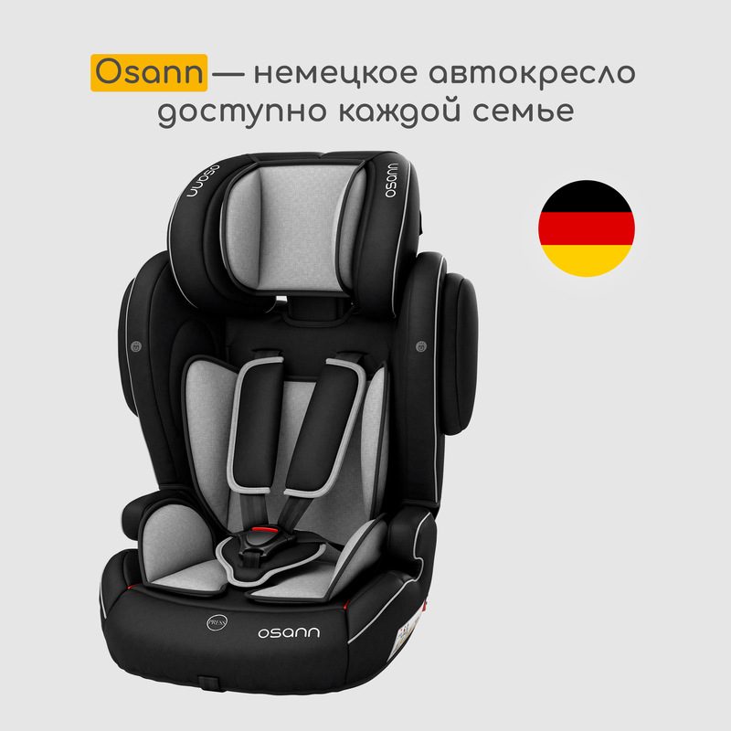 Детское автокресло FLUX ISOFIX Grey Melange. Фото №12 Детское автокресло FLUX ISOFIX Grey Melange. Фото №12