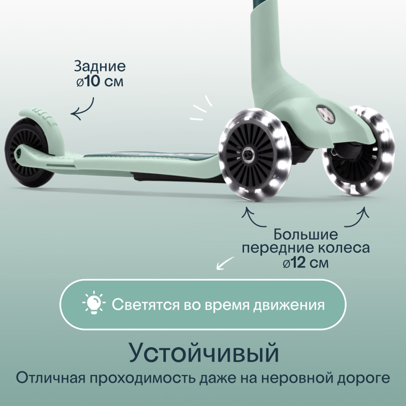 Растущий складной трехколесный самокат-трансформер 3в1 SmarTrike Xtend Mini Ride. Фото №4
