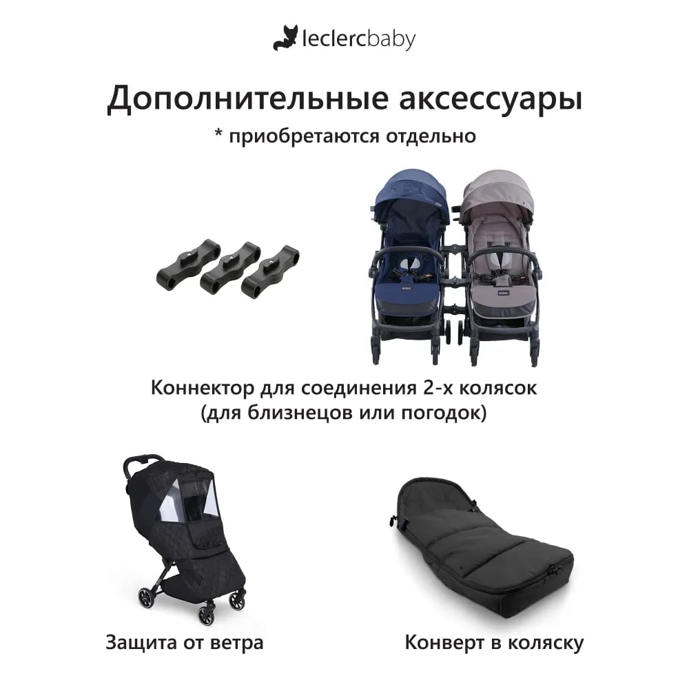 Прогулочная коляска Leclerc baby Influencer. Фото №12 Прогулочная коляска Leclerc baby Influencer. Фото №12