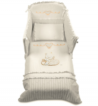 Комплект белья Italbaby из 5-и предметов Love, крем_ Комплект белья Italbaby из 5-и предметов Love, крем_