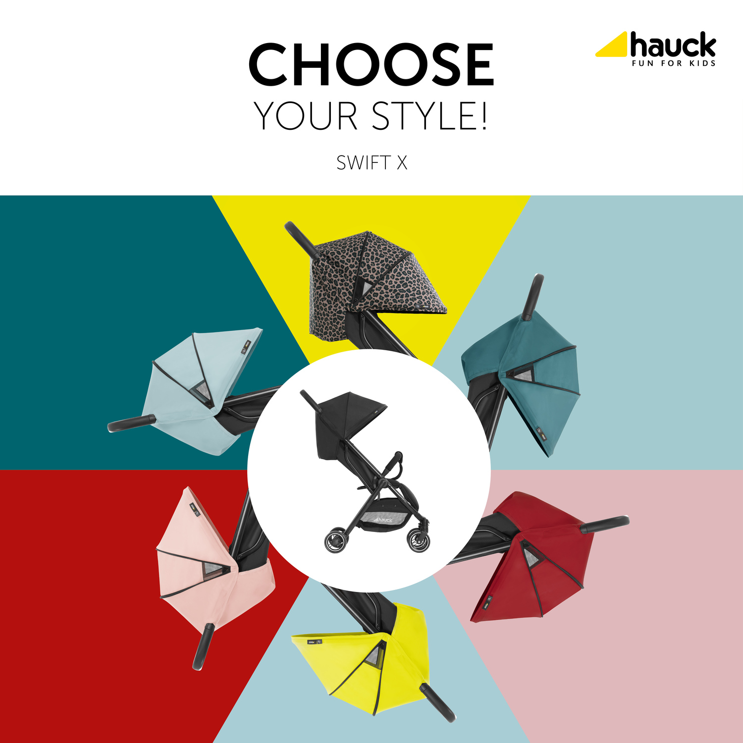 Капюшон сменный для коляски Hauck Swift X rose. Фото №1 Капюшон сменный для коляски Hauck Swift X rose. Фото №1