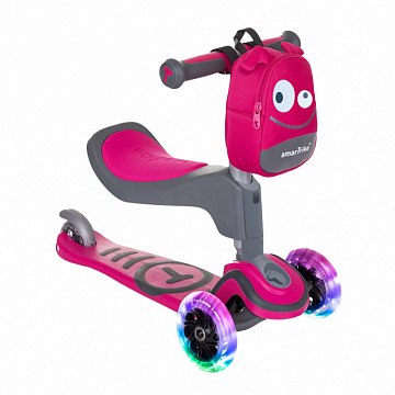 Трехколесный самокат-трансформер 2в1 SmarTrike T1 Scooter c сумочкой Трехколесный самокат-трансформер 2в1 SmarTrike T1 Scooter c сумочкой