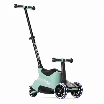 Растущий складной трехколесный самокат-трансформер 3в1 SmarTrike Xtend Scooter ride-on с ручкой