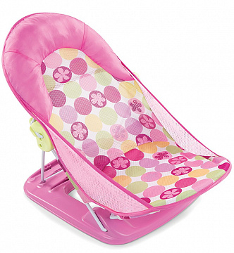 Лежак с подголовником для купания Deluxe Baby Bather, розовый Лежак с подголовником для купания Deluxe Baby Bather, розовый