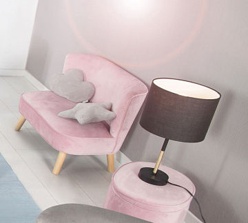 Комплект №14 Roba Lil Sofa (диван, пуфик), розовый 